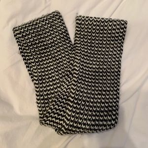 Merona black and white herringbone infinity scarf